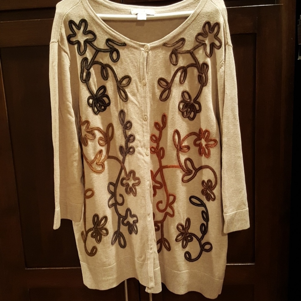 CJ Banks 2x fall cardigan